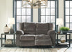 Light Brown Reclining Loveseat