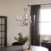 Dover Five Light Chandelier Brushed Nickel TwentyFourInch