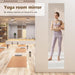 4 Pack Wall Mirror Full Length, 12 X 12 Inch Acrylic Mirror Tiles, Shatterproof Flexible Plastic Mirror Sheets for Bedroom Home Gym Door
