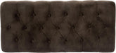 Home Decor | Tufted Ainsley Button Storage Ottoman Bench with Hinged Lid | Ottoman Bench with Storage for Living Room & Bedroom, Chocolate Brown Velvet