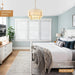 18'' White Woven with Metal Frame Rattan Chandelier