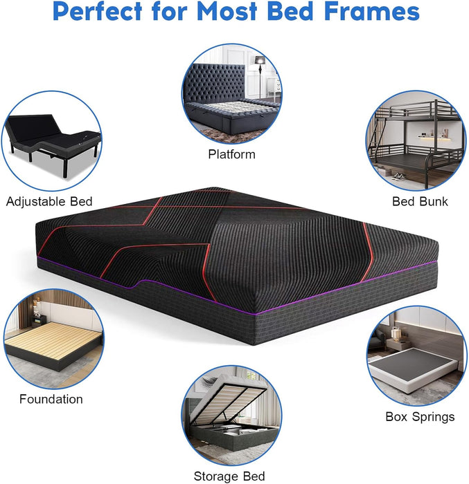 Queen Gel Memory Foam Mattress CoolingTechnology CertipurUS