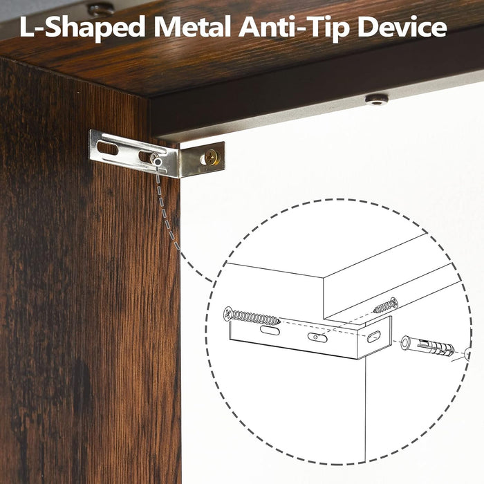 Console Table, 62.2" Long Sofa Table behind Couch, Narrow Entryway Table, Farmhouse Dining Table with Angled Metal Frame, Industrial Console Table for Entryway, Rustic Brown CTHR15801Z