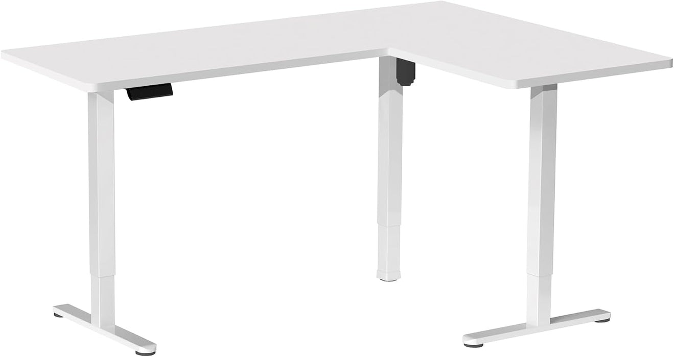 Electric 63 X 55 in Corner Standing Desk with Memory Presets