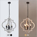 21 Inch Farmhouse Distressed White Wood Chandelier
