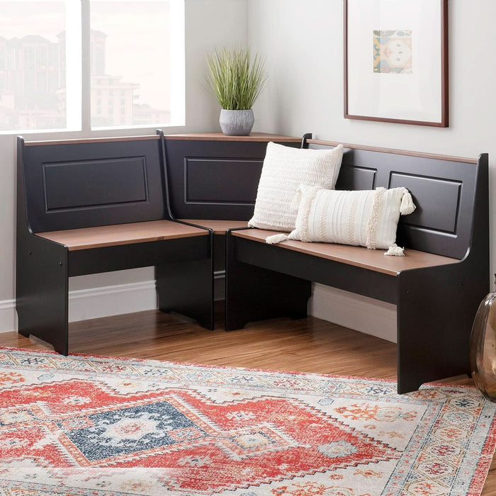 Black and Pecan Breakfast Dining Set Ardmore Nook