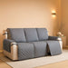 Water Resistant Reversible Sofa Covers for Reclining Sofa - Non Slip Split Recliner Couch Cover for 3 Cushion Couch, Washable Furniture Protector for Kid, Dog (3 Seat, Gray/Light Gray)