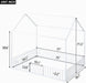 Premium PowderCoated Metal Montessori Floor Bed White