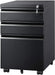 3 Drawer File Cabinet with Lock, Fully Assembled except Casters