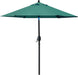 7.5' Patio Umbrella Outdoor Table Umbrella Tilt Crank Dark Green