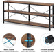 71" Sofa Tables Extra Long Couch Table, Narrow Long Console Table, Entryway Table,Sofa Table with 3 Tiers Storage Shelves (Rustic Brown)