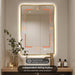 28" X 36" Gold LED Bathroom Mirror with Lights - Motion Sensor