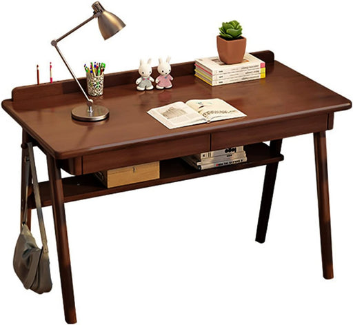 Solid Wood Writing Desk 47In Walnut EnterpriseEdition