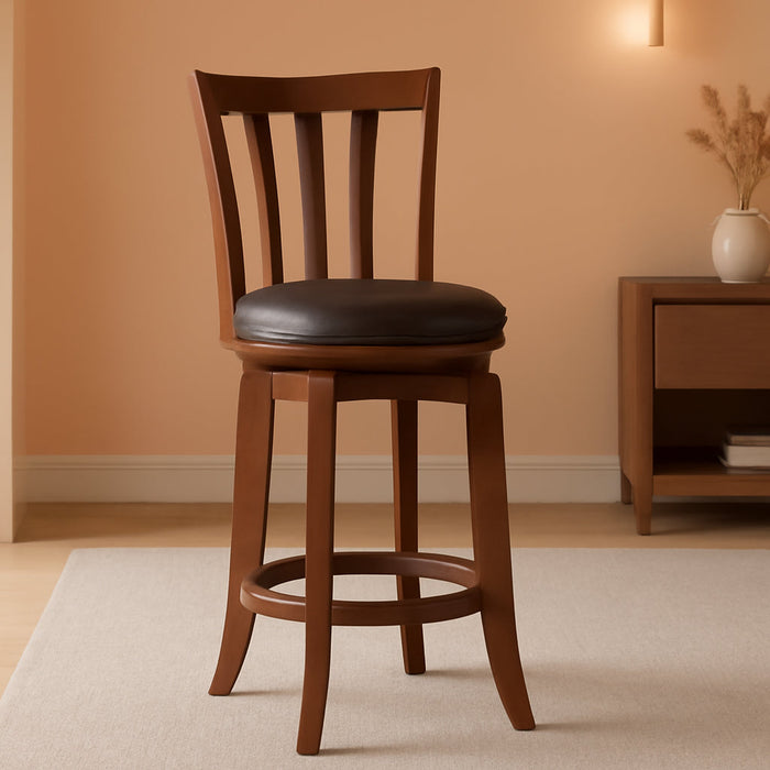 Savana Swivel Counter Stool, Cherry