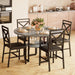 Dining Table Set for 4, 47.2 Inch round Kitchen Table and 4 Chairs
