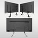 Universal TV Stand, Metal TV Legs for 20-65 Inch Lcd/Led/Oled/Plasma Flat&Curved Screen TV Height Adjustment with VESA 75X75Mm to 800X500Mm Max ML1760