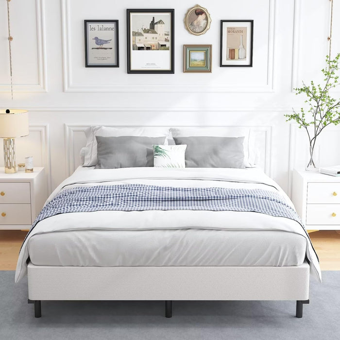 Queen Box Springs 9 Inch Heavy Duty Metal Box Spring Mattress Foundation 3000Lbs Max Weight Capacity/Non-Slip/No Noise/Easy Assembly/Easy Clean Cover