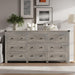 9-Drawer Dresser, Modern Wooden Storage Chest of Drawers, Dresser TV Stand, Wood Drawer Organizer with Metal Handles for Bedroom, Living Room, Hallway