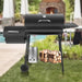 Barrel Charcoal Grill with Offset Smoker, 714 Square Inches Cooking Area, Outdoor BBQ Grill with Front and Side Shelf, Perfect for Backyard, Patio Parties and Picnics