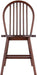 Windsor 2-Piece Chair Set, Solid Wood, Walnut Finish