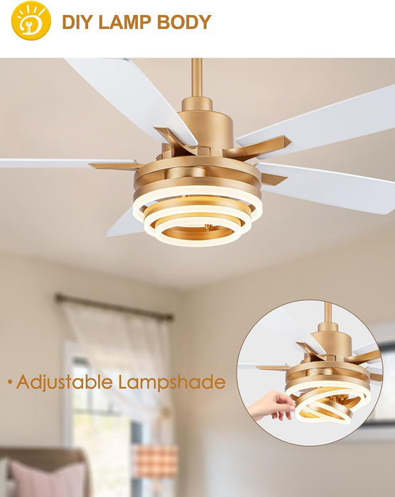 Contemporary 52 Inch White Ceiling Fan Remote Unit