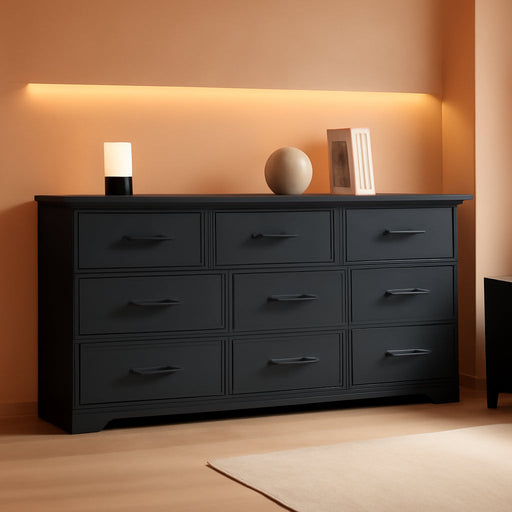 Black Farmhouse Dresser With Ten Drawers ClassicEdition
