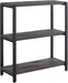 Grey 3-Tier Industrial Bookshelf For Office Storage