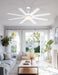 Professional 60 Inch White Ceiling Fan IntegratedControls