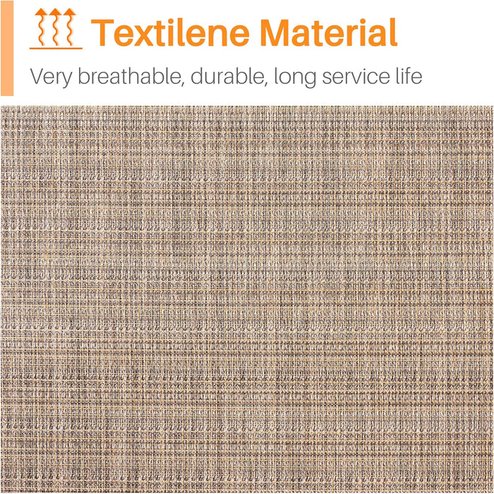 Patio Swivel Barstools Outdoor Chairs Set of 4, High Bistro Stools Outdoor Furniture, All-Weather Patio Stools for Outside, Beach, Lawn, Poolside and Garden, Black/Brown