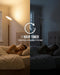 Wood Torchiere Floor Lamp Dimmable Color Temperature