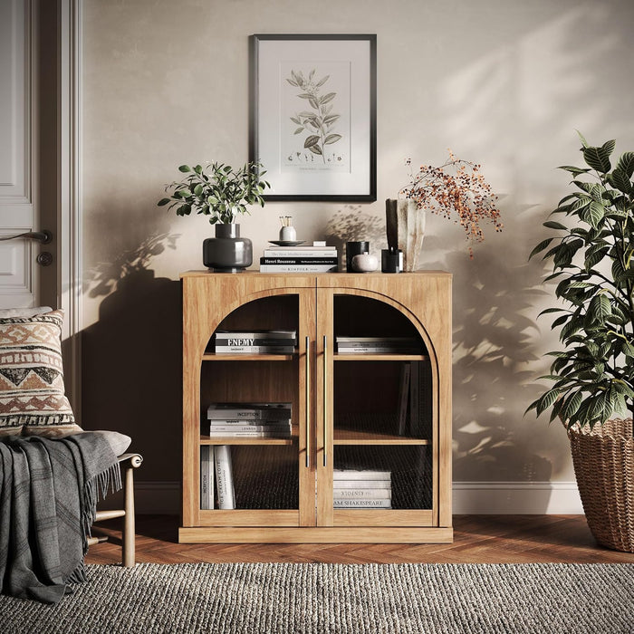 Camel 32 Freestanding Kitchen Cabinet Adjustable Shelves