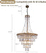 French Empire Crystal Chandelier 11 Lights 24By42Inches