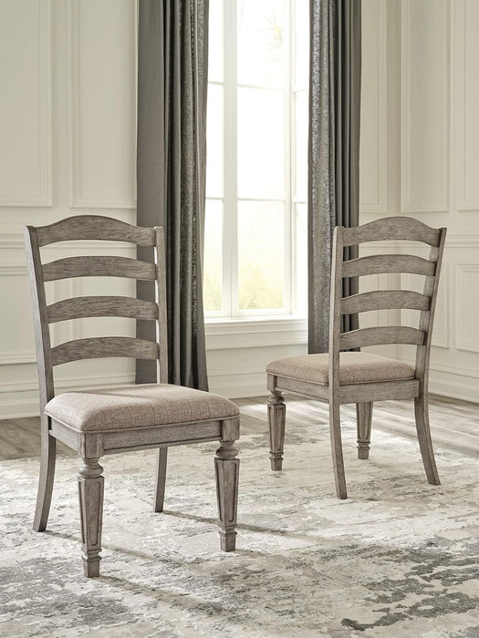 Lodenbay Classic Farmhouse Weathered Dining Chair, Set of 2, Antique Gray