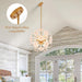 Luxurious Gold Finish 12 Light Sputnik PendantLight