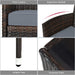 8PCS Rattan Patio Furniture Set