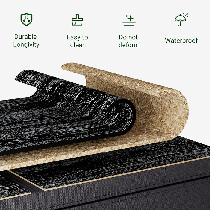 Dresser with 6 Fabric Drawer Stand Desktop Sturdy Metal Plastic Support Tube Cube Storage Cabinet for Bedroom Organization Dorm Front Hall Entryway