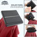 9Ft Patio Umbrella with Solar Lights, Burgundy