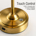 Cordless Table Lamp 4000mAh Stepless Dimmable Gold