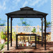 9x5 Ft Grill Gazebo Polycarbonate Roof Uvprotection