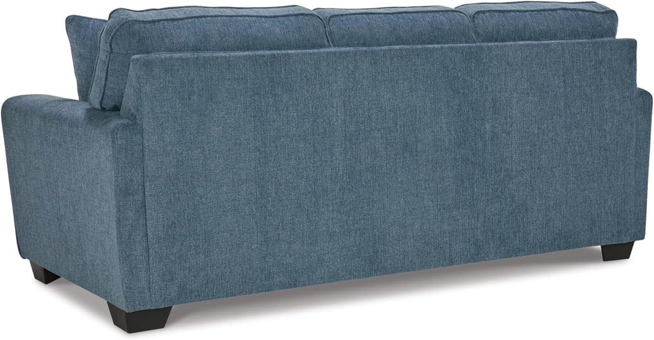 Blue Queen Stainresistant Memory Foam Sleeper Sofa