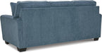 Blue Queen Stainresistant Memory Foam Sleeper Sofa