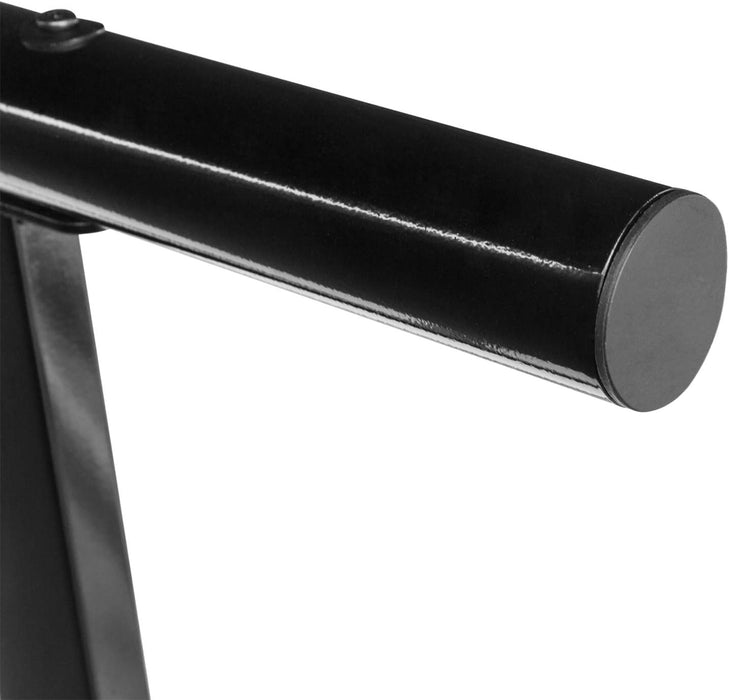 Bunk Bed Twin over Twin for Kids/Teens/Adults Heavy Duty Bunk Bed with Flat Ladder and 13 Inches High Guardrail, Metal Bunk Bed with Stairs, Black