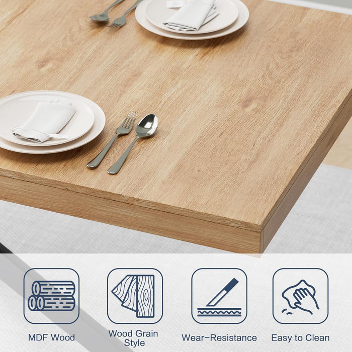 55''-70.9'' Extendable Dining Room Table for 4-8, Rectangle Expandable Dining Table with Removable Leaves Space Saving, Wood Kitchen Table with Hidden Storage for Kitchen Dining Room Office