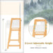 Small Vanity Desk with Mirror and Lights, White Makeup Vanity Desk with 3 Drawers, Adjustable Heights, 3 Color Lighting Modes, Compact Bedroom Dressing Table with Stool for Small Space