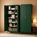 Green Metal Storage Cabinet With Adjustable Shelves