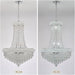 Empire Crystal Chandelier for Dining Room, 14 Light Chandelier Light Fixture for Foyer Entryway Living Room Stairway Bedroom Chrome Finish 24 Inch