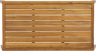 Kai 4 Piece Patio Furniture Set with Slatted Coffee Table, Outdoor Sofa Set with PE Wicker Backrest & Cushions, Acacia Wood Conversation Set for Backyard,Cream+Light Brown+Teak