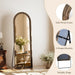 65"X22" Arched Full Length Mirror with Solid Wood Frame, Walnut