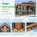 10'X13' Hardtop Gazebo Outdoor Aluminum Wood Grain Gazebos with Galvanized Steel Roof and Mosquito Net for Patios, Deck, Backyard, Curtains & Netting