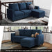 Navy Blue Convertible Sectional Sofa